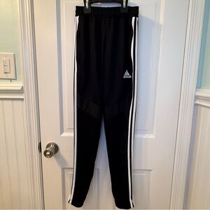 Adidas Aeroready Womens Track Pants Size XS Soccer Black Zipper Legs Sweat Pants